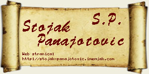 Stojak Panajotović vizit kartica